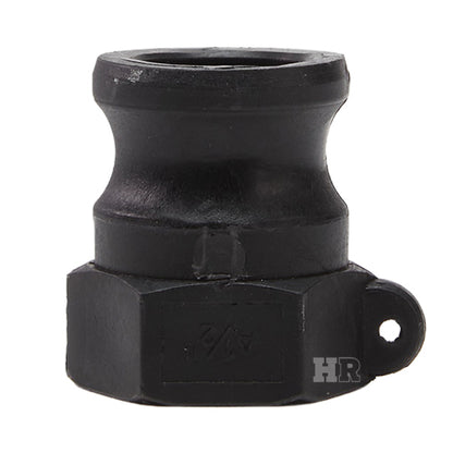 Plastic 3/4" Male Camlock x 1/2" Female NPT