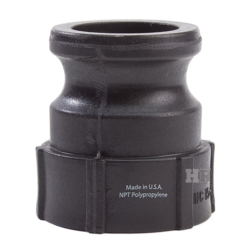 Plastic 1 1/2" Male Camlock x 1 1/2" Female NPT (USA)