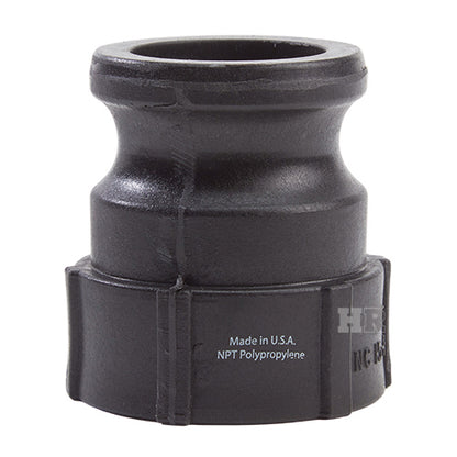 Plastic 1 1/2" Male Camlock x 1 1/2" Female NPT (USA)