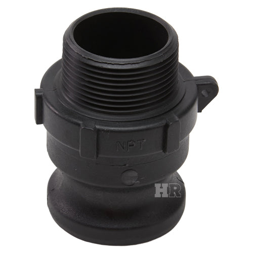 Plastic 1 1/2" Male Camlock x 1 1/4" Male NPT