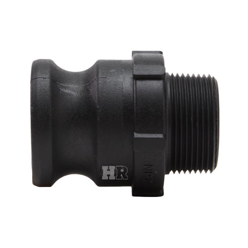 Plastic 1 1/2" Male Camlock x 1 1/4" Male NPT