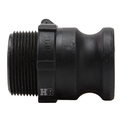 Plastic 1 1/2" Male Camlock x 1 1/2" Male NPT