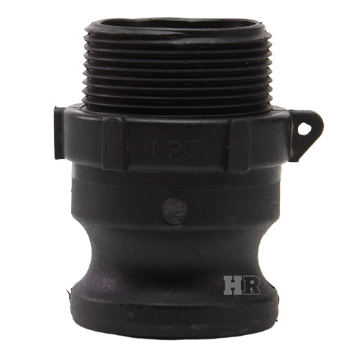 Plastic 1 1/2" Male Camlock x 1 1/2" Male NPT