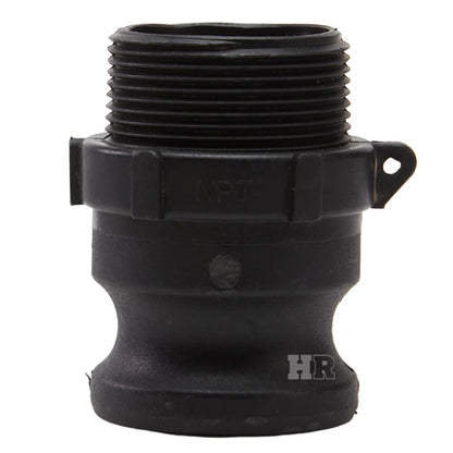 Plastic 1 1/2" Male Camlock x 1 1/2" Male NPT