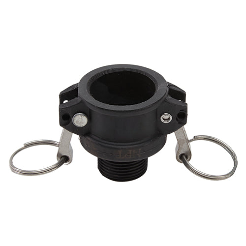 Plastic 3/4" Female Camlock x 3/4" Male NPT (USA)