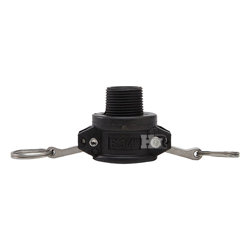 Plastic 3/4" Female Camlock x 3/4" Male NPT (USA)