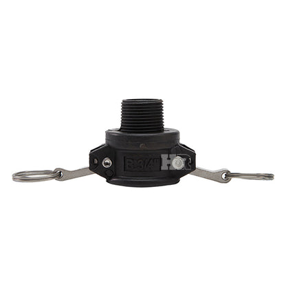 Plastic 3/4" Female Camlock x 3/4" Male NPT (USA)