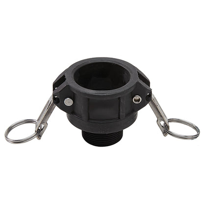 Plastic 1 1/2" Female Camlock x 1 1/4" Male NPT