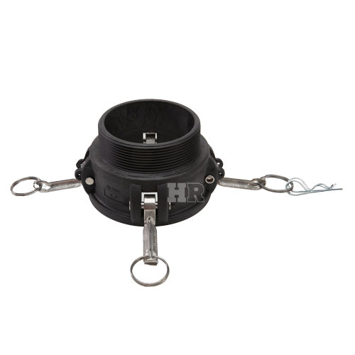 Plastic 4" Female Camlock x 4" Male NPT