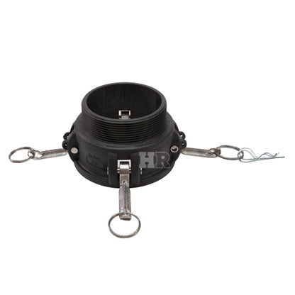 Plastic 4" Female Camlock x 4" Male NPT