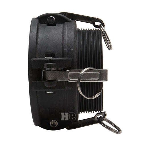 Plastic 4" Female Camlock x 4" Male NPT