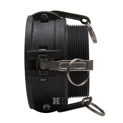 Plastic 4" Female Camlock x 4" Male NPT