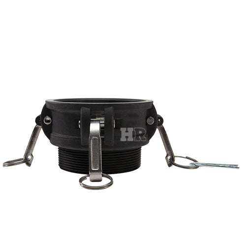 Plastic 4" Female Camlock x 4" Male NPT