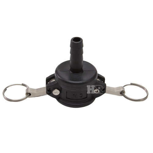 Plastic 3/4" Female Camlock to 1/2" Hose Shank