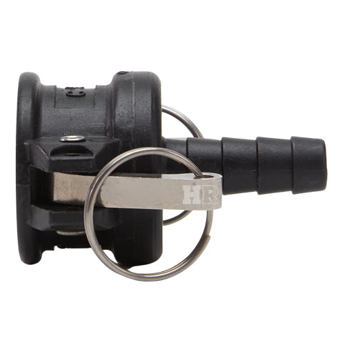 Plastic 3/4" Female Camlock to 1/2" Hose Shank