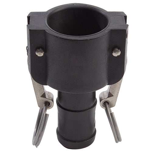 Plastic 1 1/4" Female Camlock to Hose Shank (USA)