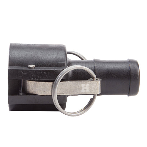 Plastic 1 1/4" Female Camlock to Hose Shank (USA)