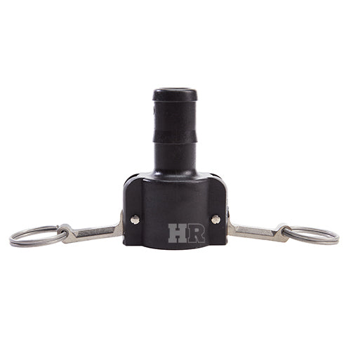 Plastic 1 1/4" Female Camlock to Hose Shank (USA)