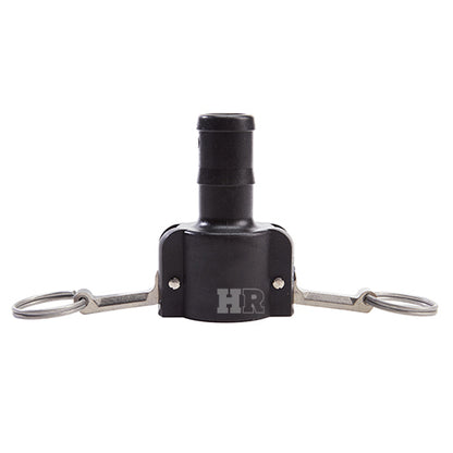 Plastic 1 1/4" Female Camlock to Hose Shank (USA)