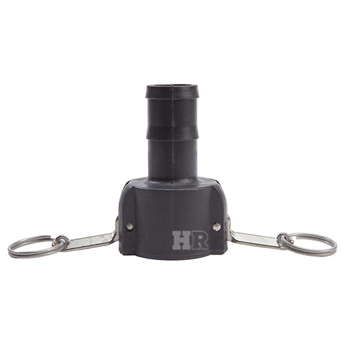 Plastic 1 1/2" Female Camlock to Hose Shank (USA)