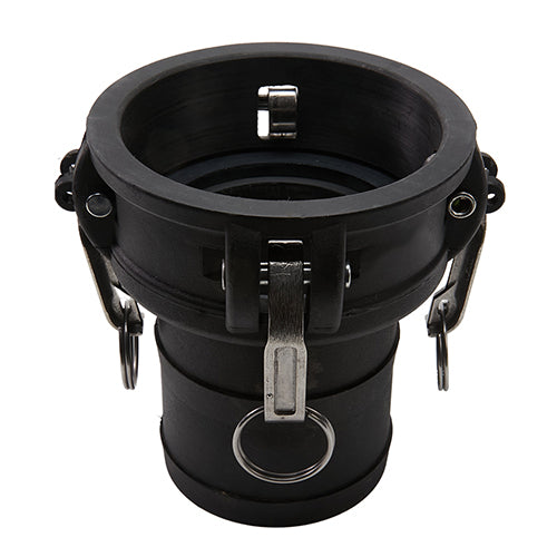 Plastic 4" Female Camlock to Hose Shank