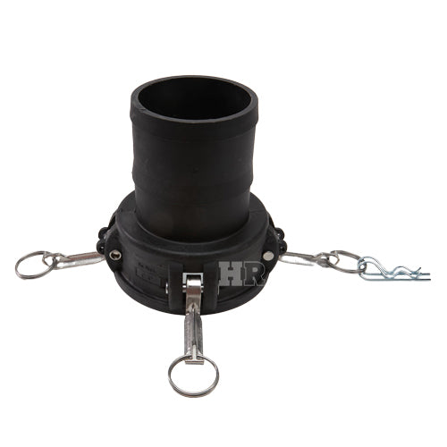 Plastic 4" Female Camlock to Hose Shank