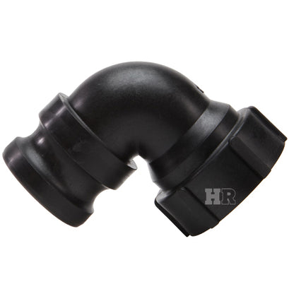 Plastic 2" Male Camlock x 2" Female NPT 90 Degree Elbow