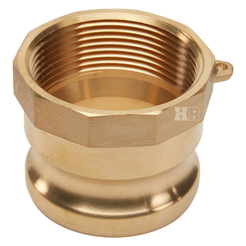 Brass 2 1/2" Male Camlock x 2 1/2" Female NPT