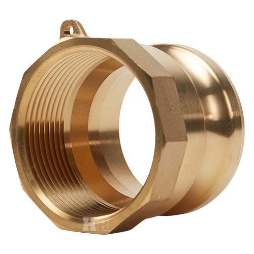 Brass 2 1/2" Male Camlock x 2 1/2" Female NPT