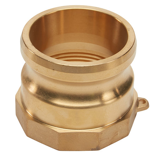 Brass 2 1/2" Male Camlock x 2 1/2" Female NPT (USA)