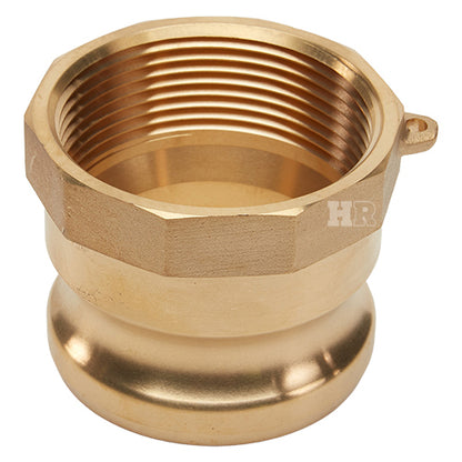 Brass 2 1/2" Male Camlock x 2 1/2" Female NPT (USA)