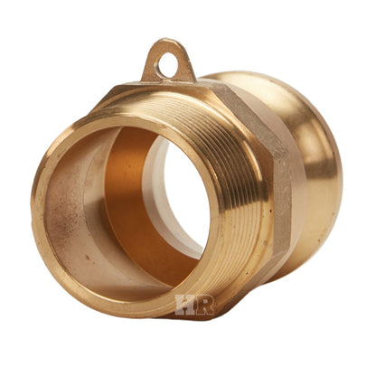 Brass 1 1/4" Male Camlock x 1 1/4" Male NPT