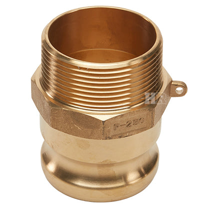 Brass 2 1/2" Male Camlock x 2 1/2" Male NPT