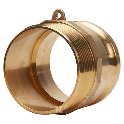 Brass 4" Male Camlock x 4" Male NPT