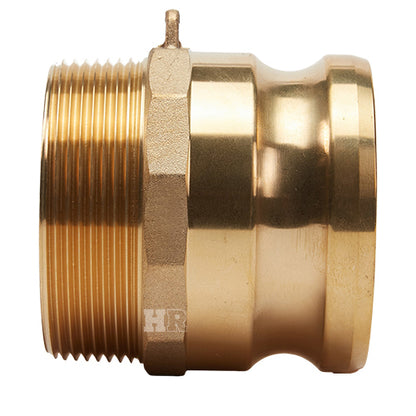 Brass 4" Male Camlock x 4" Male NPT
