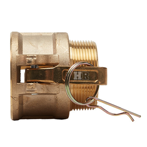 Brass 2" Female Camlock x 2" Male NPT (USA)