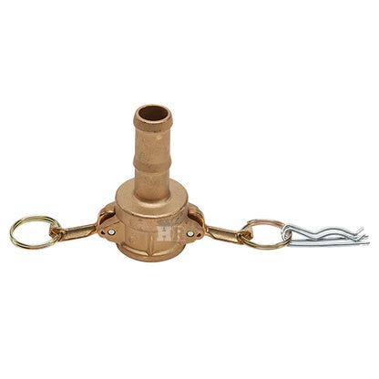 Brass 1/2" Female Camlock to Hose Shank (USA)