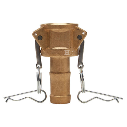 Brass 1" Female Camlock to Hose Shank (USA)