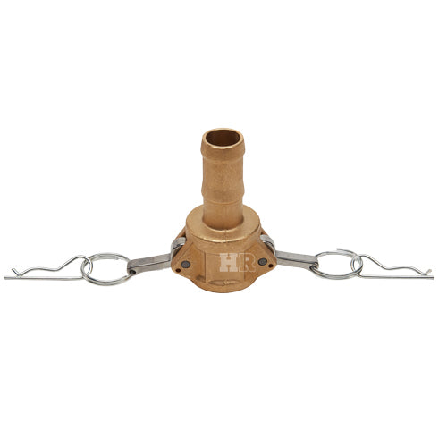 Brass 1 1/4" Female Camlock to Hose Shank