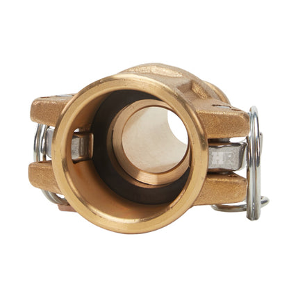 Brass 1 1/2" Female Camlock to Hose Shank (USA)