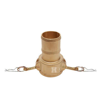 Brass 2 1/2" Female Camlock to Hose Shank