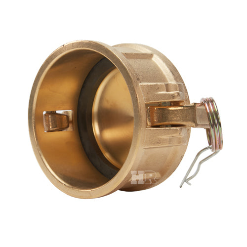 Brass 3" Female Camlock Dust Cap (USA)