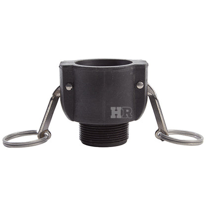 Plastic 1 1/2" Female Camlock x 1 1/2" Male BSP (USA)