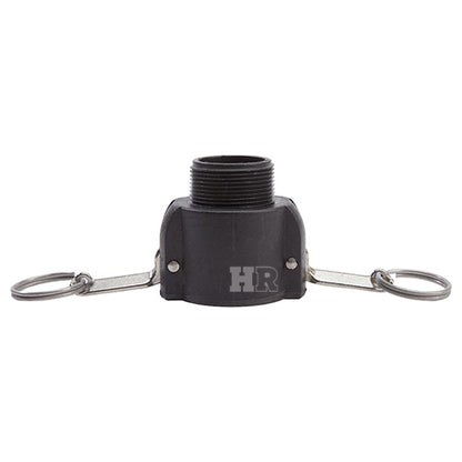 Plastic 1 1/2" Female Camlock x 1 1/2" Male BSP (USA)