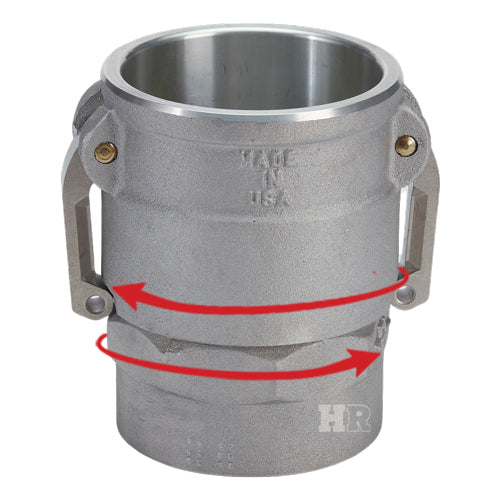 Aluminum 3" Swivel Female Camlock x 3" Female NPT (USA)