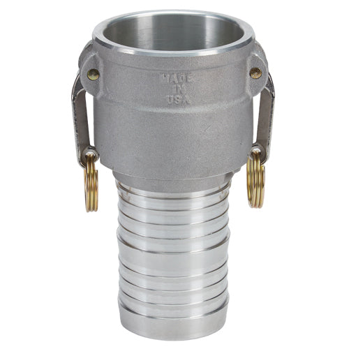 Aluminum 4" Swivel Female Camlock to Hose Shank (USA)