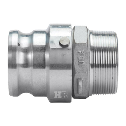Aluminum 4" Swivel Male Camlock x 4" Male NPT (USA)