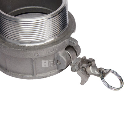 Aluminum Locking 3" Female Camlock x 3" Male NPT (USA)