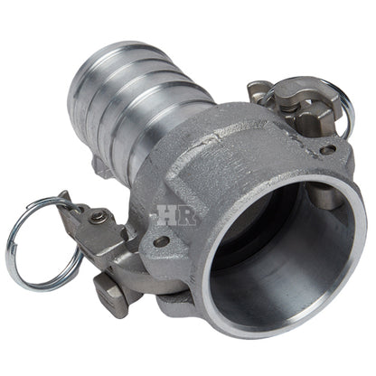 Aluminum Locking 1" Female Camlock Fitting x 1" Hose Shank (USA)