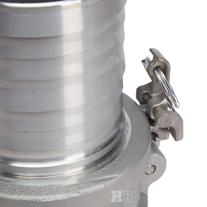 Aluminum Locking 3" Female Camlock Fitting x 3" Hose Shank (USA)